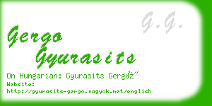 gergo gyurasits business card